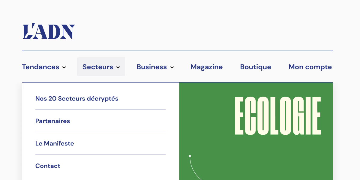 L'ADN — Refonte éditoriale