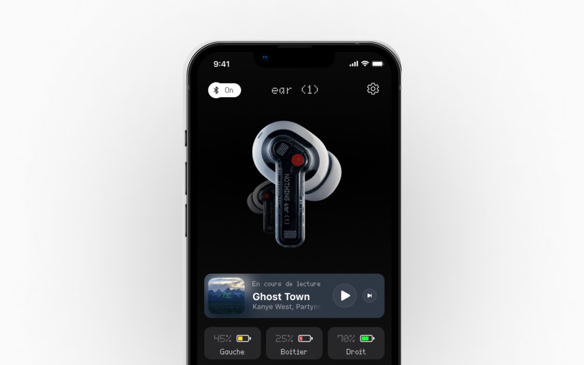 Nothing — application compagnon