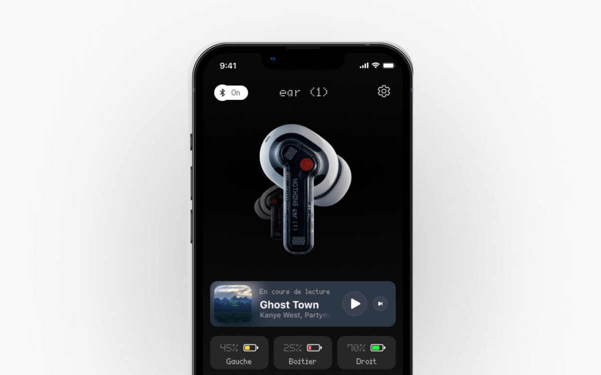 Nothing — Application compagnon