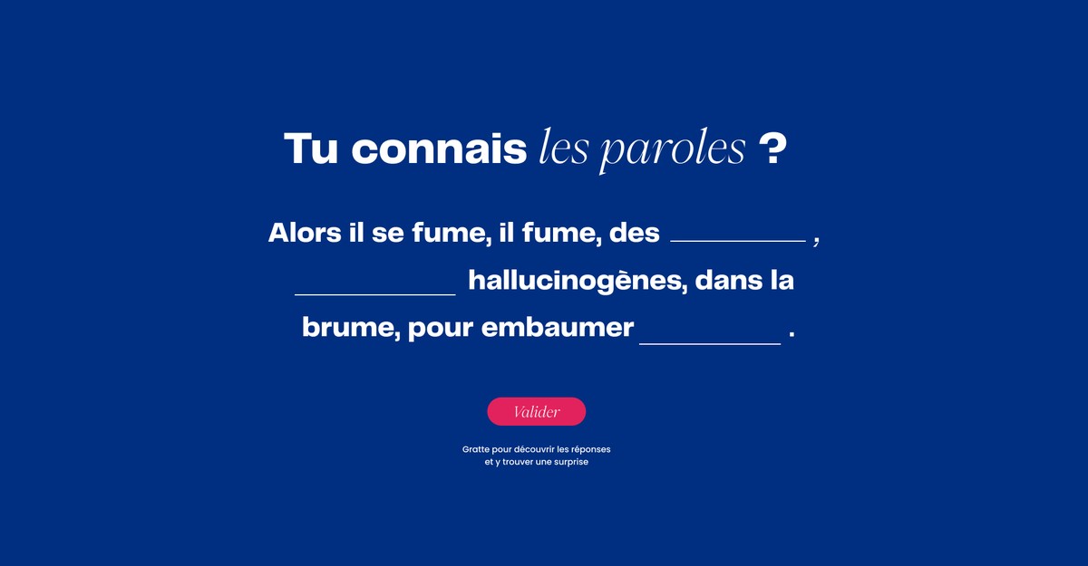 Le jeu de paroles, mots à retrouver dans le texte