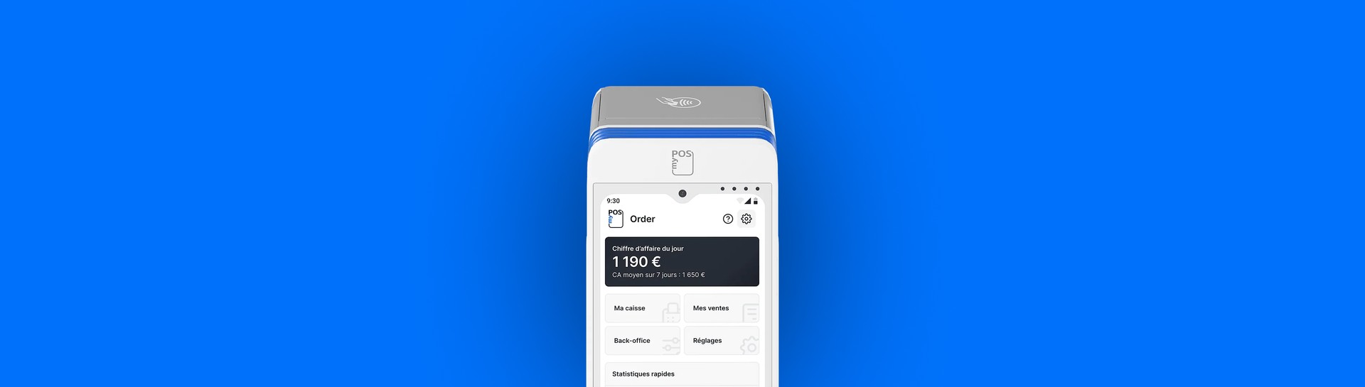 Le myPOS Ultra, appareil compact avec écran tactile et imprimante intégrée